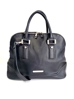 London Fog Black Satchel Handbag